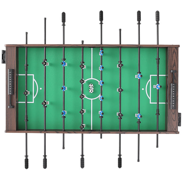 Foosball Table, 48 inch Standard Size Foosball Table, Indoor Full Size Foosball Table for Home, Family, and Game Room, Soccer with Foosball Table Set, Includes 2 Balls and 2 Cup Holders Unique