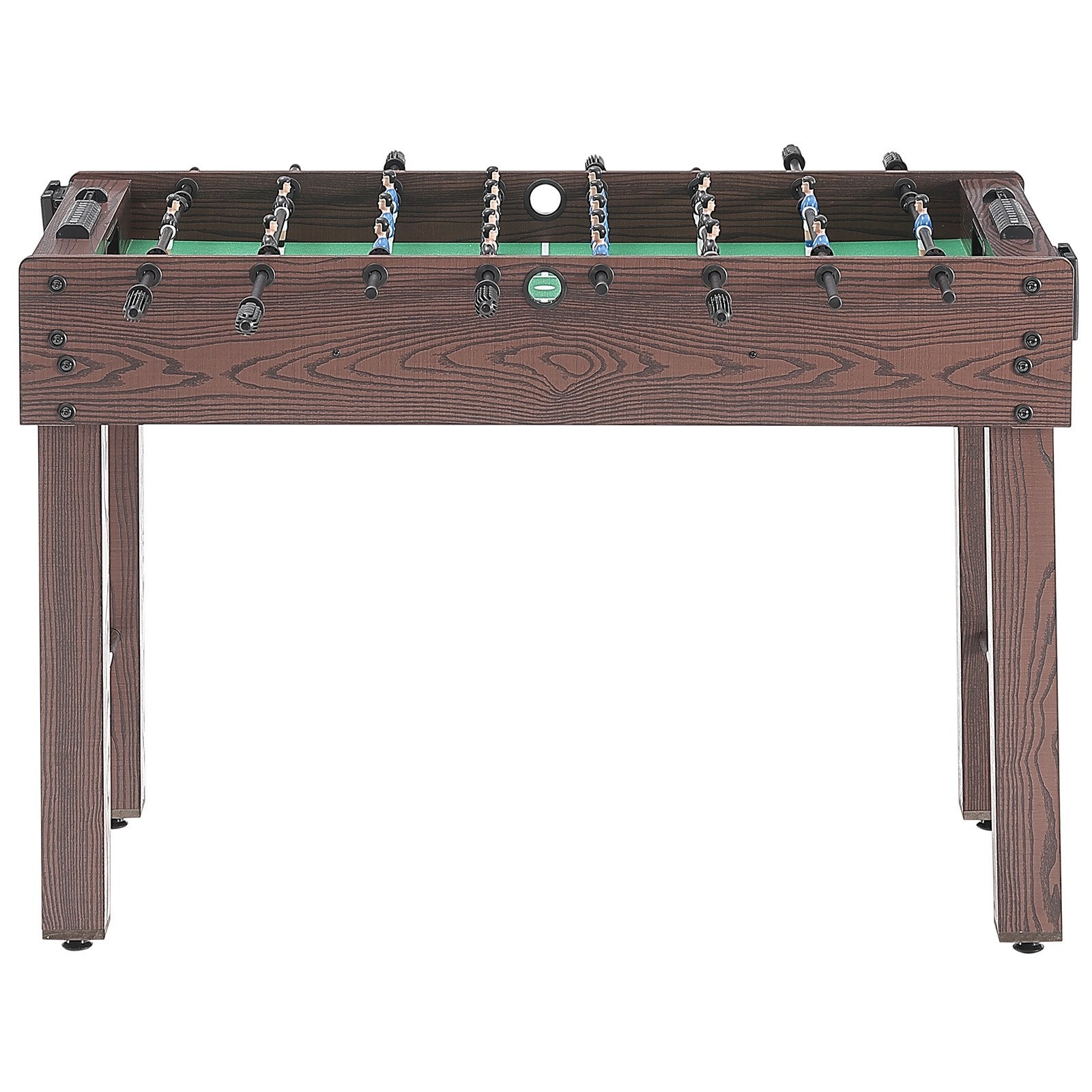 Foosball Table, 48 inch Standard Size Foosball Table, Indoor Full Size Foosball Table for Home, Family, and Game Room, Soccer with Foosball Table Set, Includes 2 Balls and 2 Cup Holders Unique