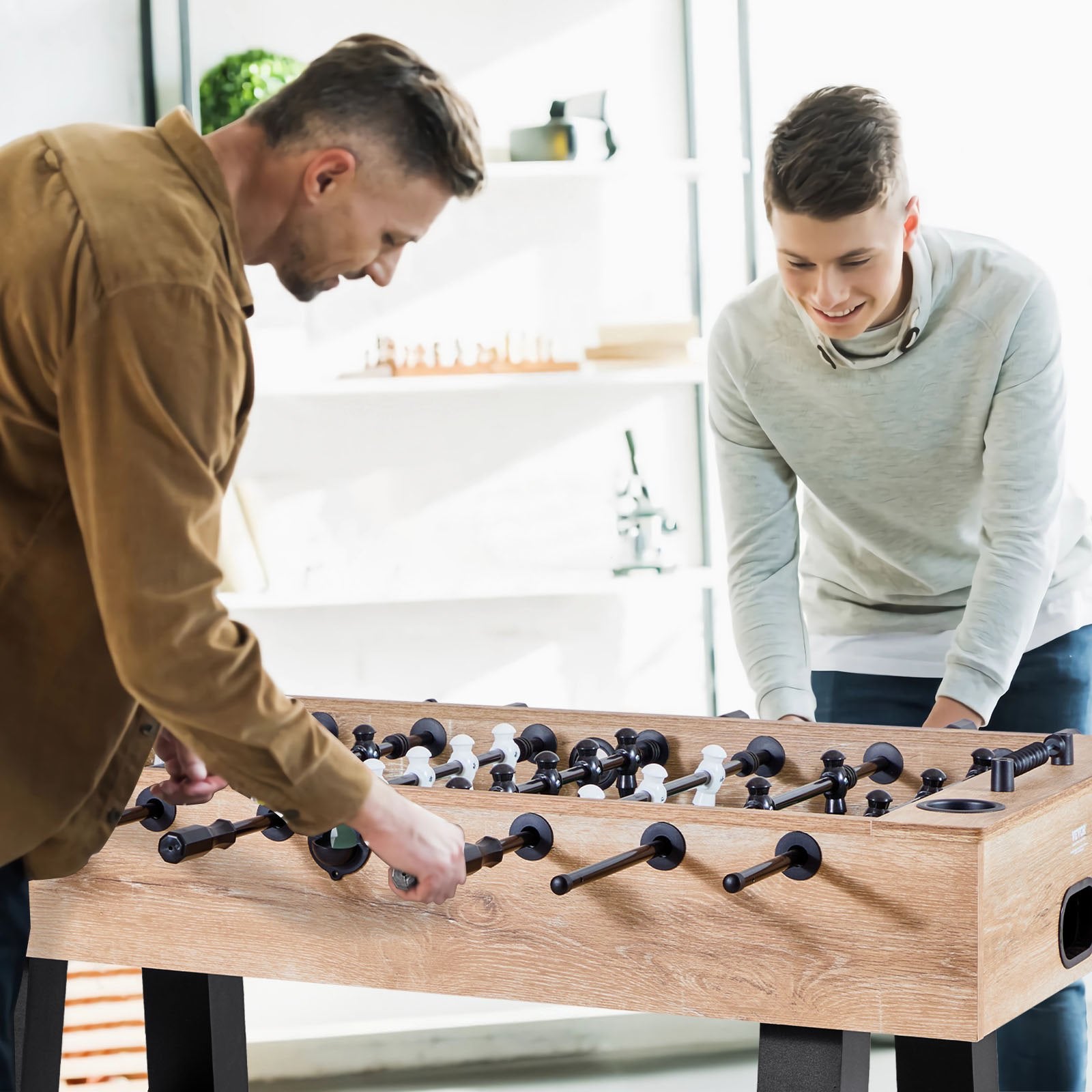 140 cm Foosball Soccer Game Table Standard Size Foosball Table for Home Unique