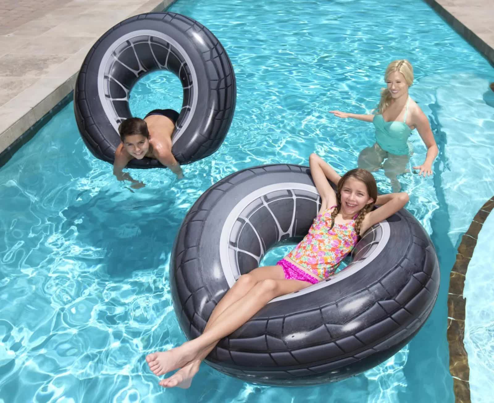 Bestway Inflatable 1.19m High Velocity Tire Tube Pool Float Bestway