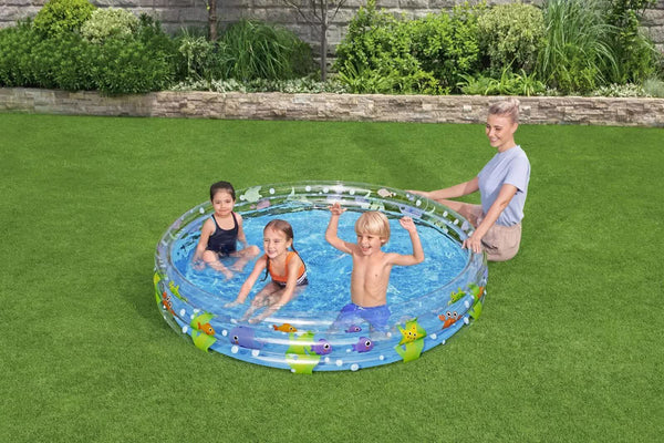 Bestway 1.83m x H33cm Deep Dive 3-Ring Inflatable Play Pool Bestway