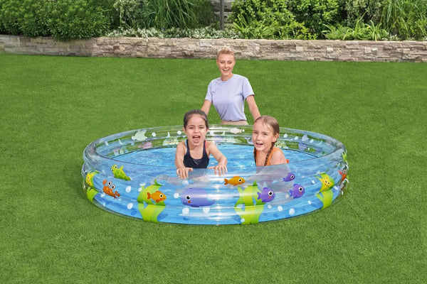 Bestway 1.83m x H33cm Deep Dive 3-Ring Inflatable Play Pool Bestway