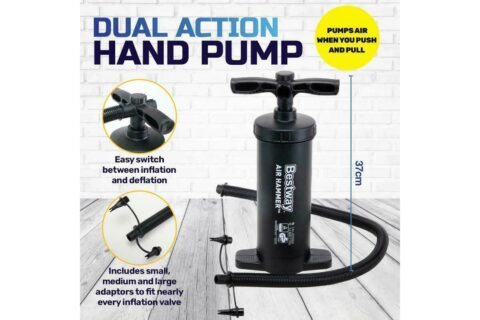 Bestway Air Hammer 2800 Manual Air Pump for Airbed, Swimming Pool, Toys, Kayaks Bestway