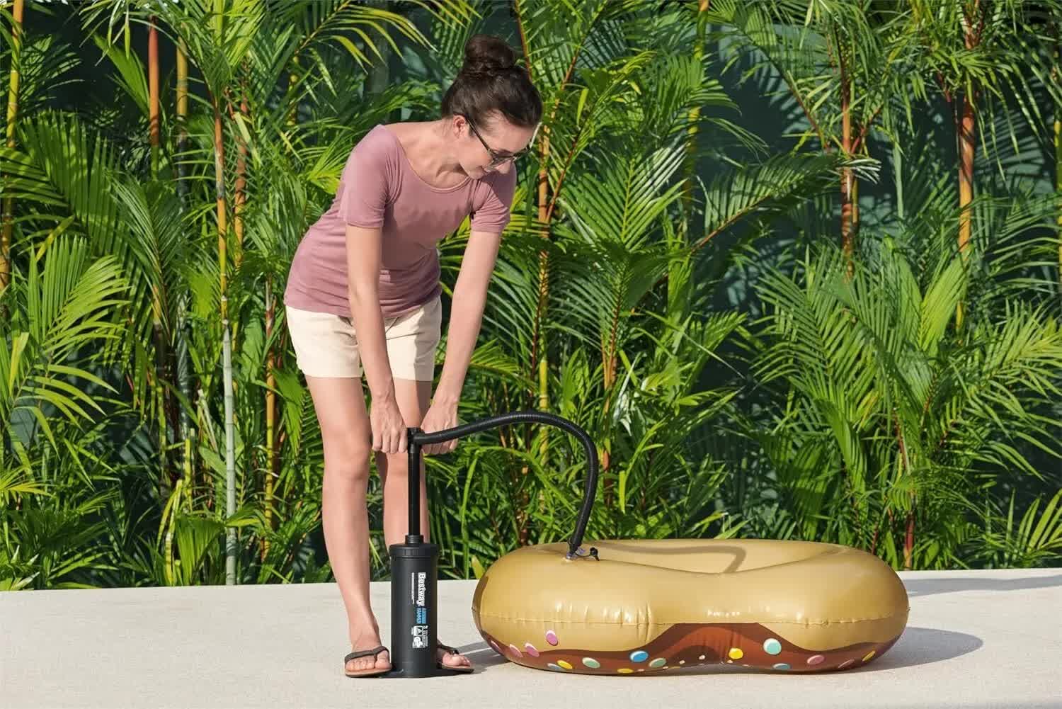 Bestway Air Hammer 2800 Manual Air Pump for Airbed, Swimming Pool, Toys, Kayaks Bestway