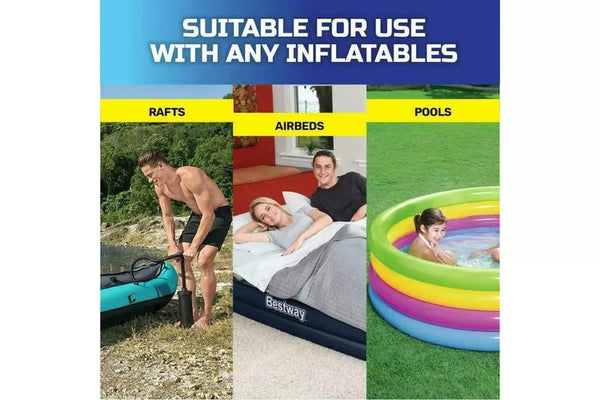 Bestway Air Hammer 2800 Manual Air Pump for Airbed, Swimming Pool, Toys, Kayaks Bestway