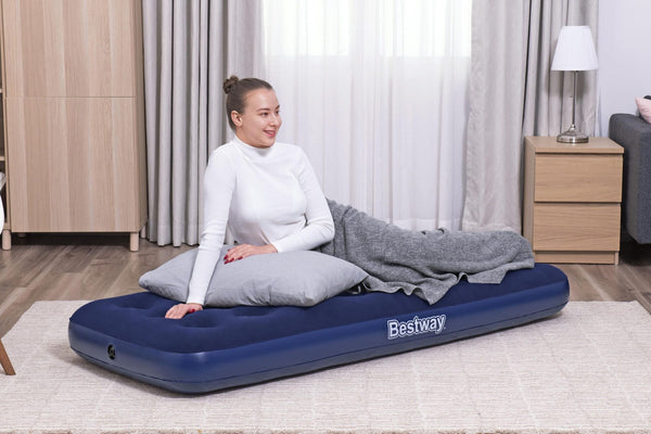 Bestway 1.85m x 76cm x 22cm Air Mattress Jr.Twin Indoor/Outdoor Heavy Duty Durable Camping Bestway