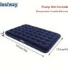 Bestway 1.91m x 1.37m x 22cm Air Mattress Full Inflatable Air Bed Indoor/Outdoor Heavy Duty Durable Camping