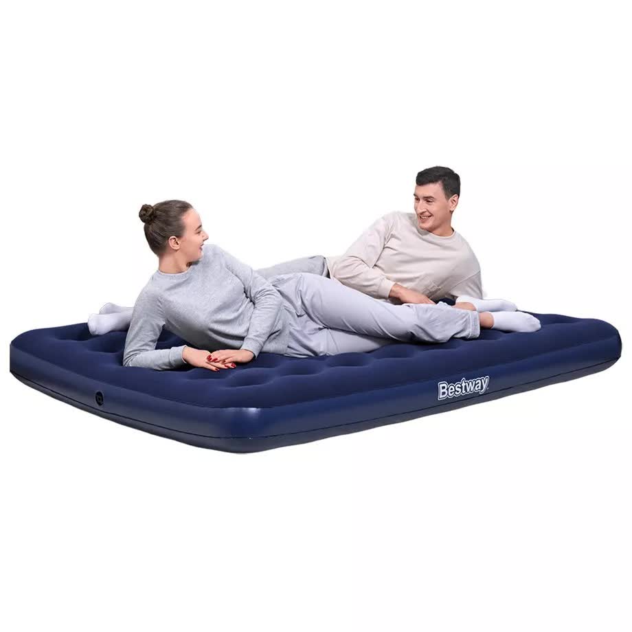 Bestway 2.03m x 1.52m x 22cm Air Mattress Queen Inflatable Air Bed Indoor/Outdoor Heavy Duty Durable Camping Bestway