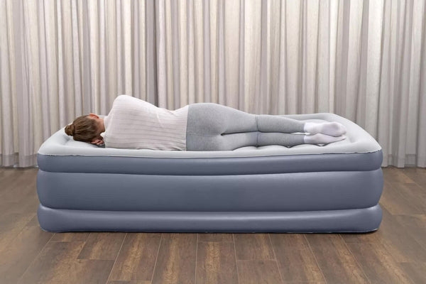 Bestway 2.03m x 1.52m x 51cm Tritech Air Inflatable Mattress Queen Built-in AC Pump Bestway