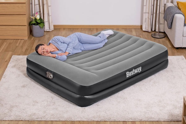 Bestway 2.03m x 1.52m x 46cm Tritech Air Mattress Queen Built-in AC pump Bestway