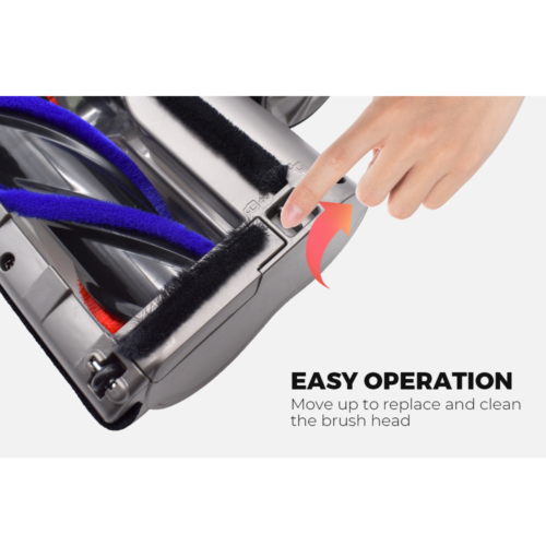 Alston Turbo Brush Roller Head Replacement for Dyson V7 V8 V10 V11 Y1W2 Cordless Vacuum Turbine Roller Brush Powerful Suction Soft Roller Gentle on Timber Floor Awezingly