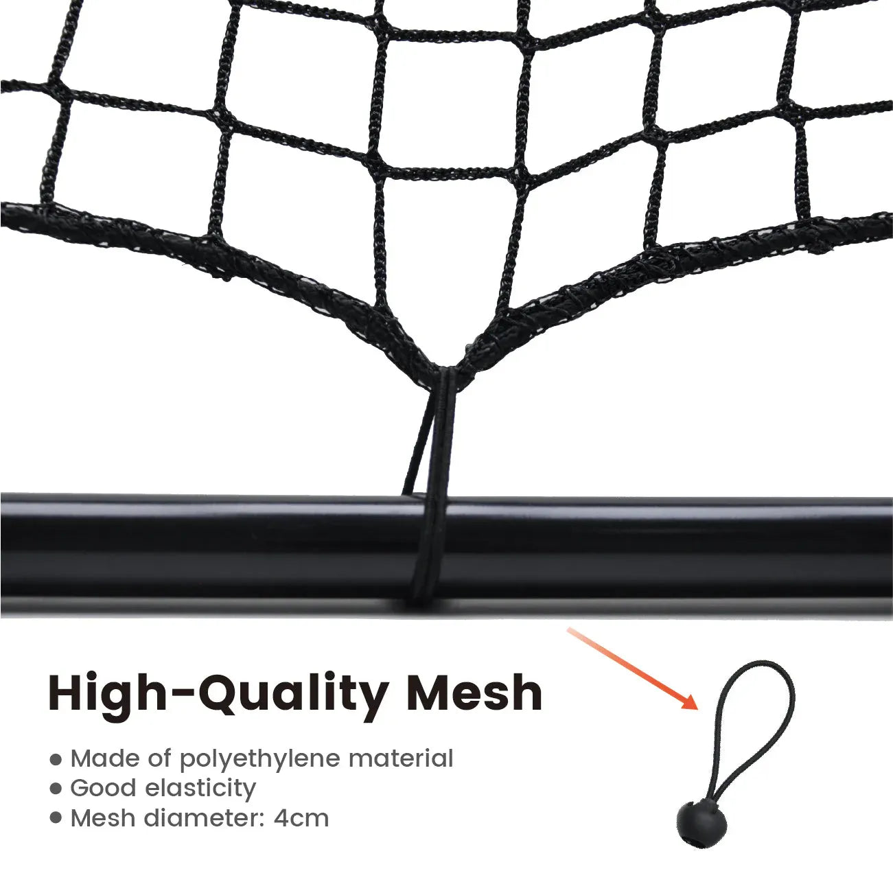 1m Football Rebounder Net Soccer Training Kickback Target Bounce Wall Detachable Metal Frame and PE Net For Passing Shooting Practice Sports Skills Trainer Unique