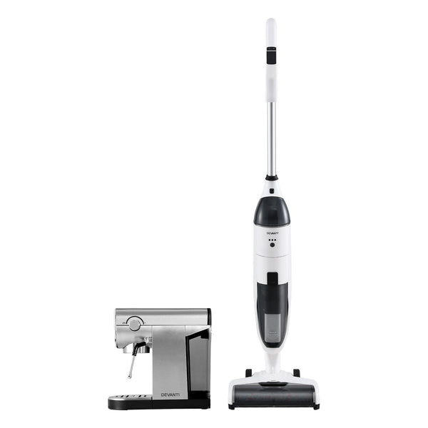 Devanti Cordless Wet Dry Vacuum Mop plus Coffee Maker Machine Espresso Awezingly
