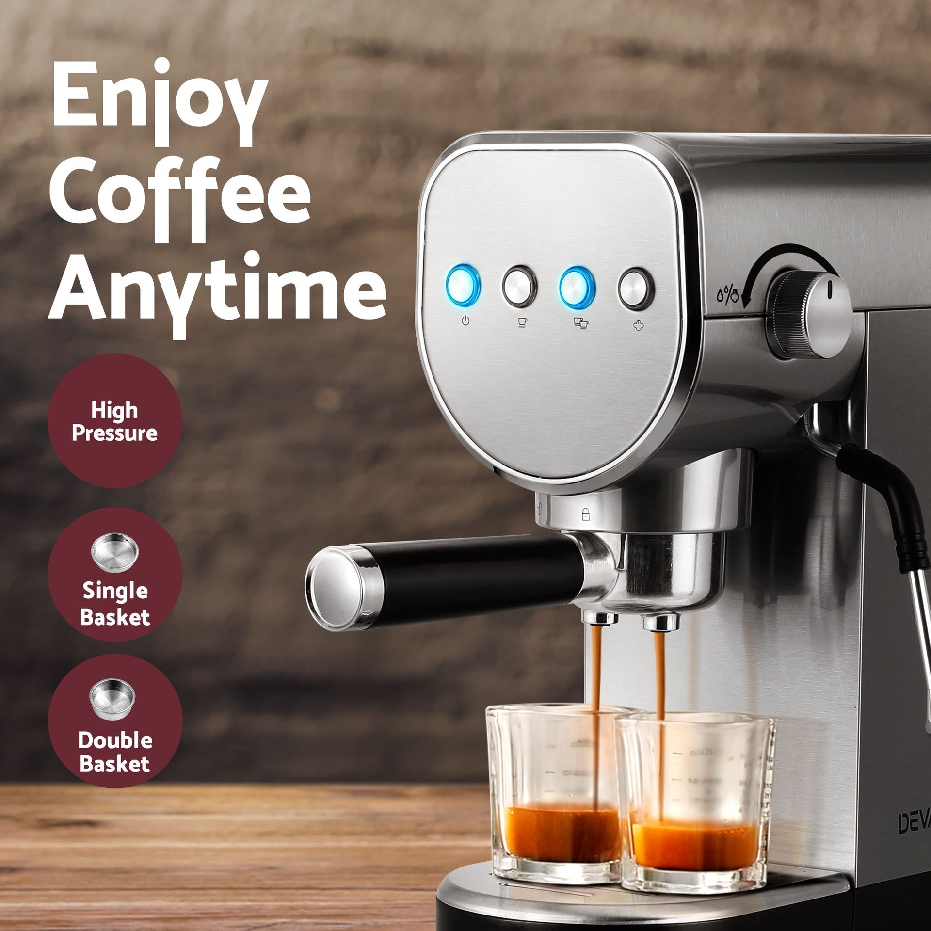 Devanti Cordless Wet Dry Vacuum Mop plus Coffee Maker Machine Espresso Awezingly