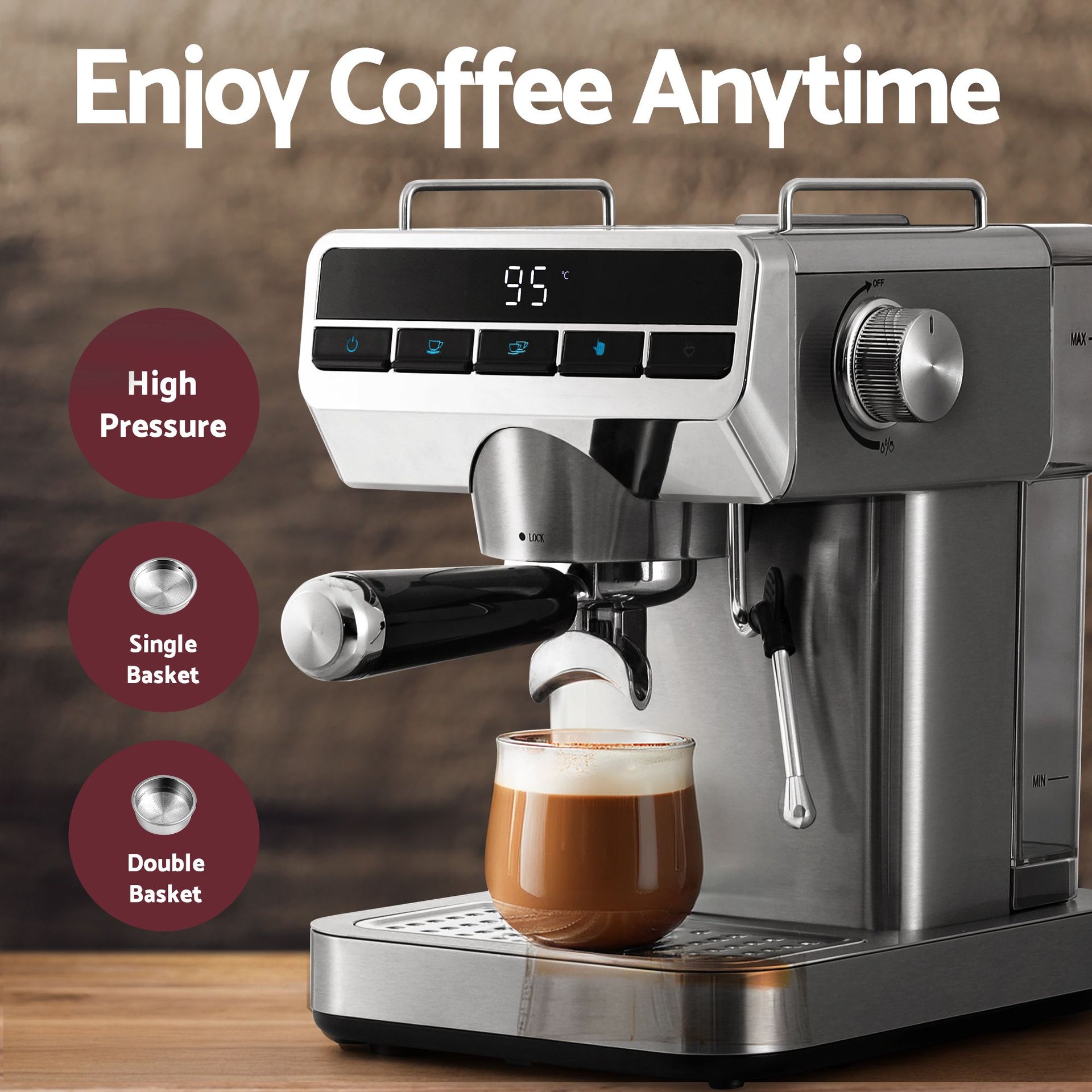 Devanti Cordless Wet Dry Vacuum Mop plus Coffee Maker Machine Espresso Awezingly