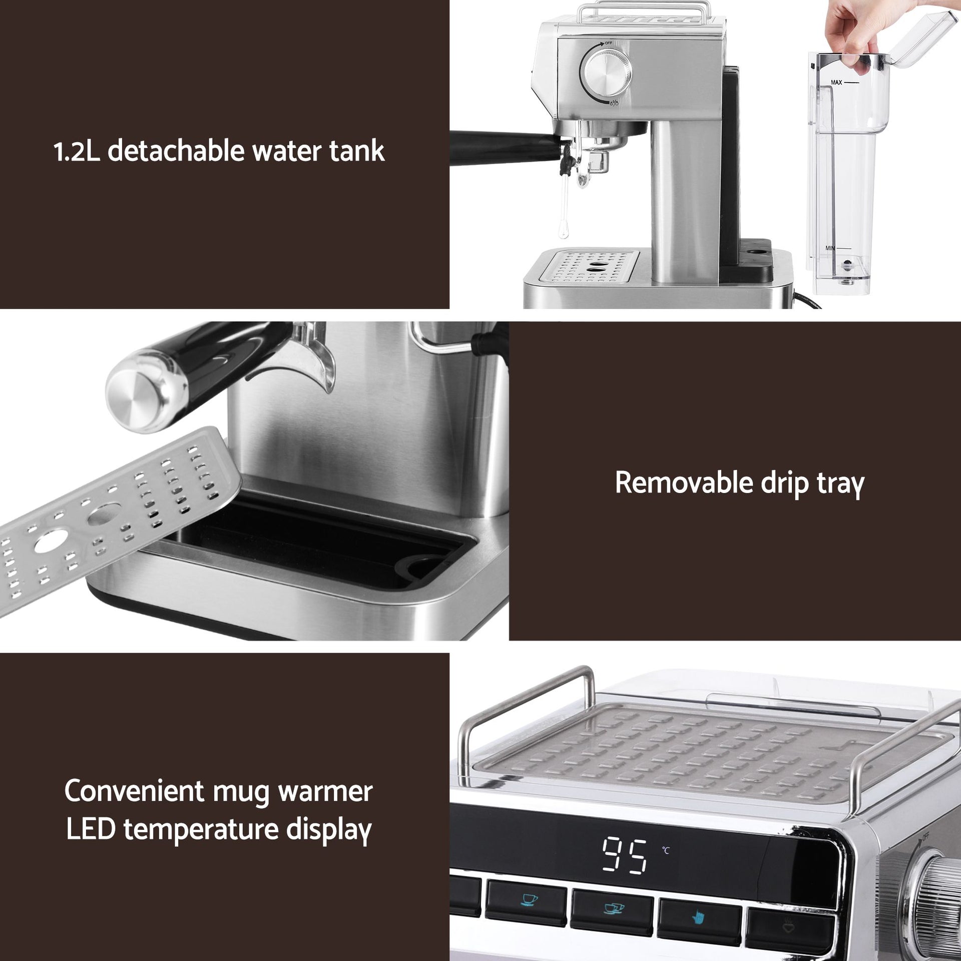 Devanti Cordless Wet Dry Vacuum Mop plus Coffee Maker Machine Espresso Awezingly