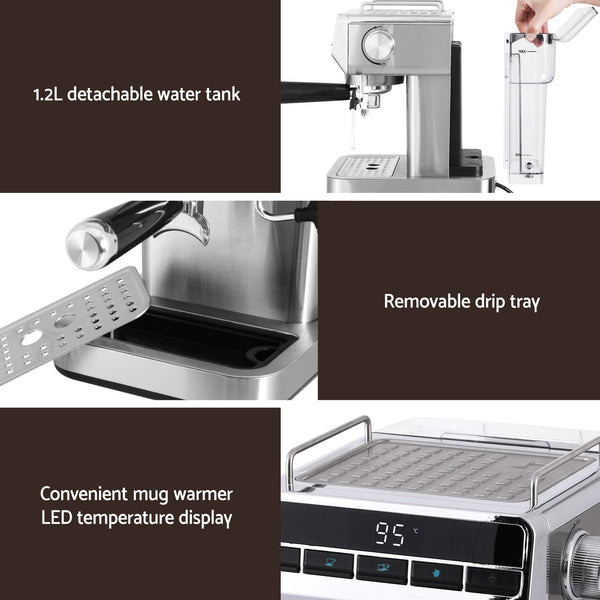 Devanti Cordless Wet Dry Vacuum Mop plus Coffee Maker Machine Espresso Awezingly