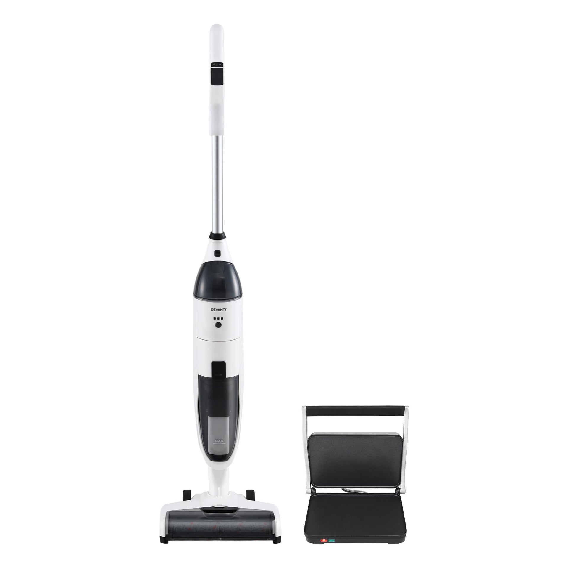 Devanti Cordless Wet Dry Vacuum Mop plus Sandwich Maker Panini Press Awezingly