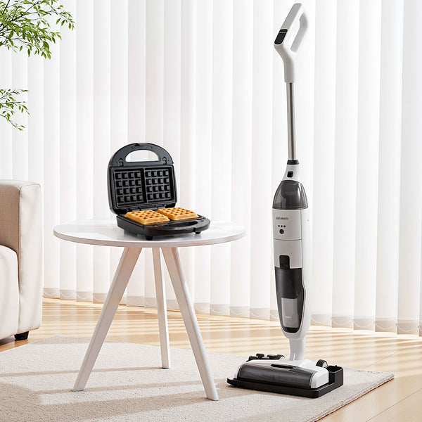 Devanti Cordless Wet Dry Vacuum Mop plus 3-in-1 Sandwich Waffle Maker Awezingly