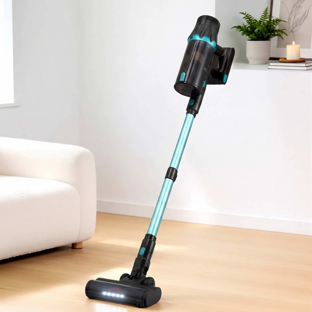 DEVANTI 30000Pa Cordless Stick Vacuum Cleaner 4-in-1 Handheld Vac, Green Awezingly