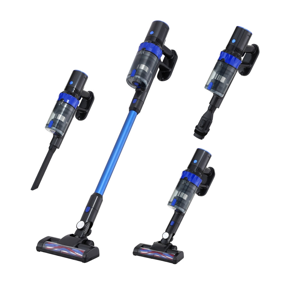 Devanti Stick Vacuum Cleaner Brushless Cordless 350W Blue Awezingly