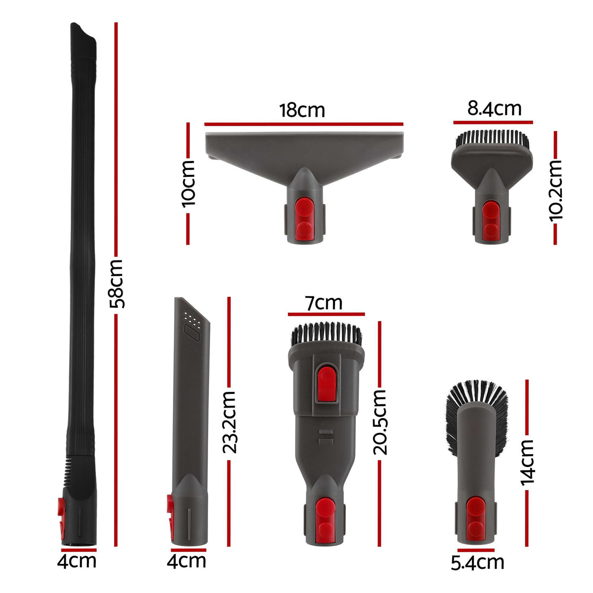 Vacuum Attachments 6 Pieces compatible with Dyson V5 V7 V8 V10 V11 Awezingly