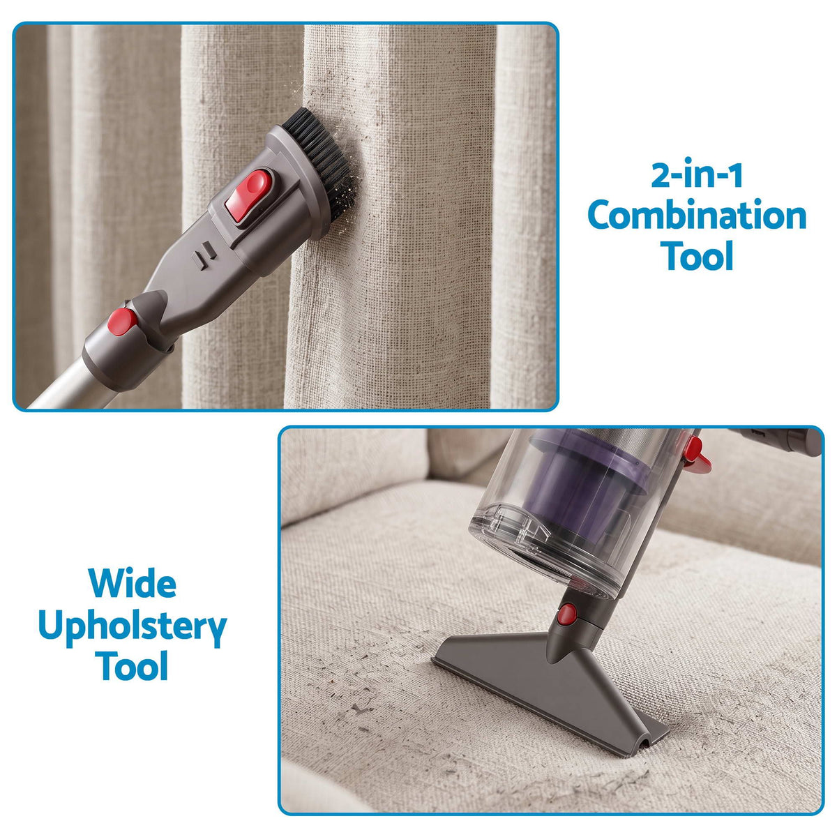 Vacuum Attachments 6 Pieces compatible with Dyson V5 V7 V8 V10 V11 Awezingly