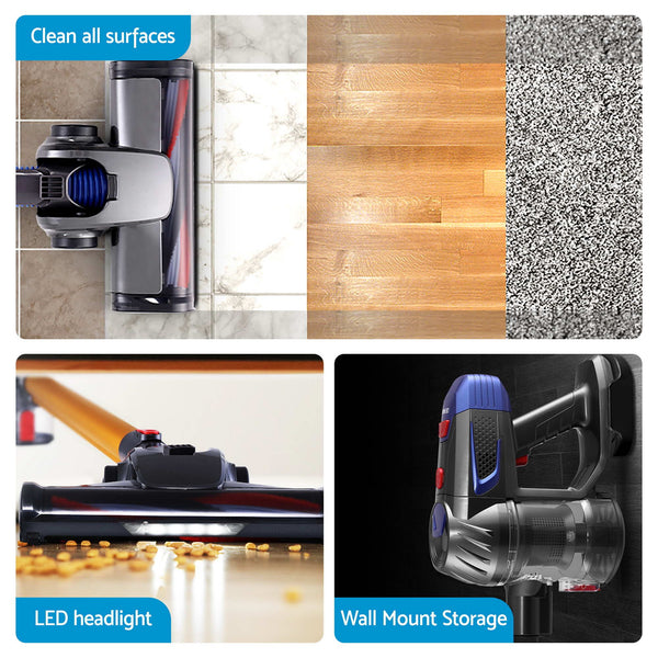 Devanti K7 Cordless Stick Vacuum Cleaner plus Coffee Maker Machine Espresso Devanti