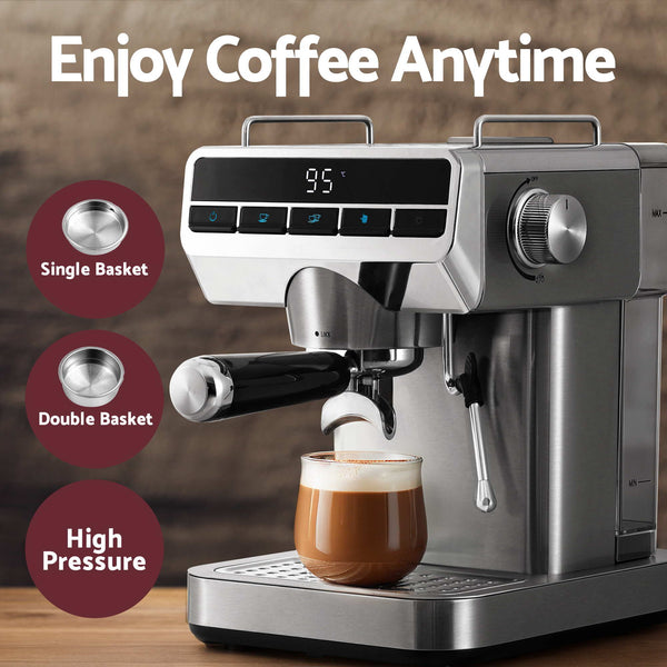Devanti K7 Cordless Stick Vacuum Cleaner plus Coffee Maker Machine Espresso Devanti