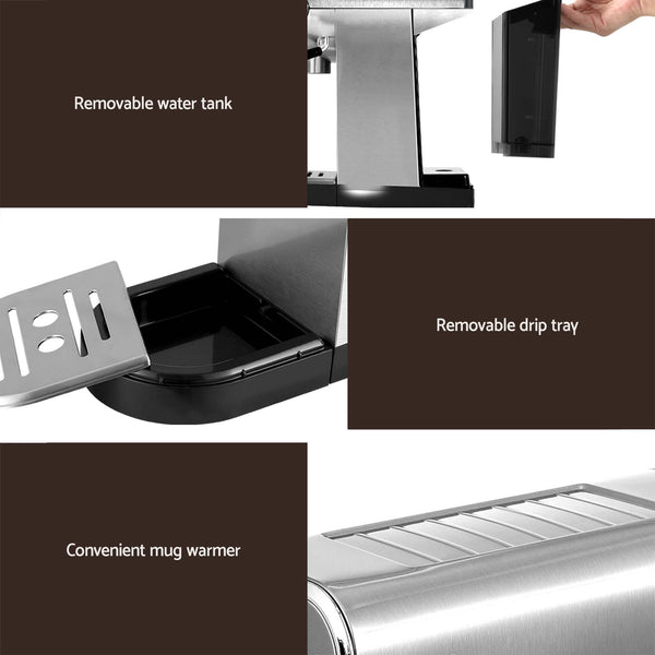 Devanti K7 Cordless Stick Vacuum Cleaner plus Coffee Maker Machine Espresso Devanti