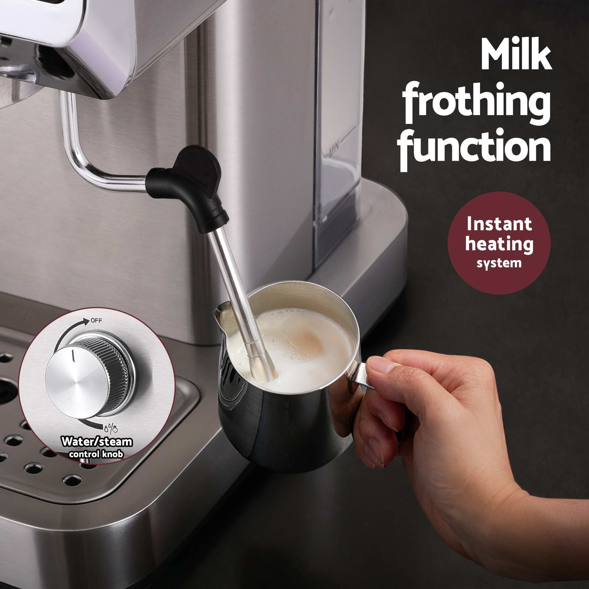 Devanti K7 Cordless Stick Vacuum Cleaner plus Coffee Maker Machine Espresso Awezingly