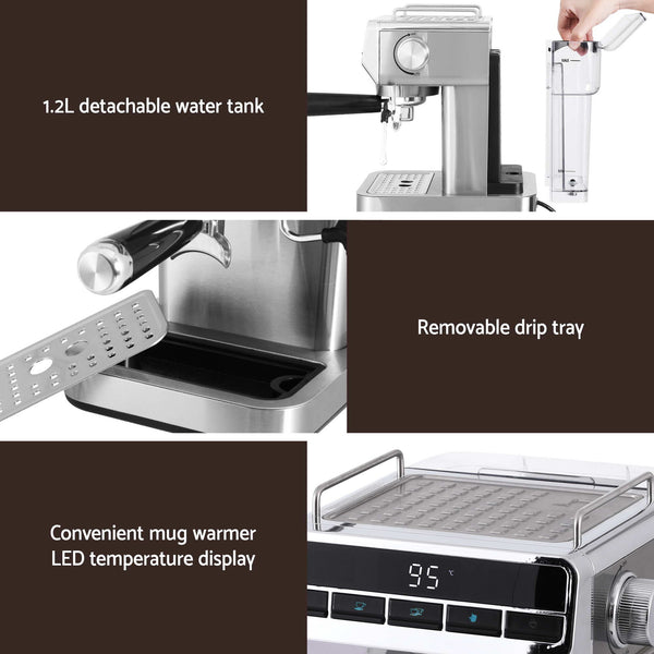 Devanti K7 Cordless Stick Vacuum Cleaner plus Coffee Maker Machine Espresso Awezingly