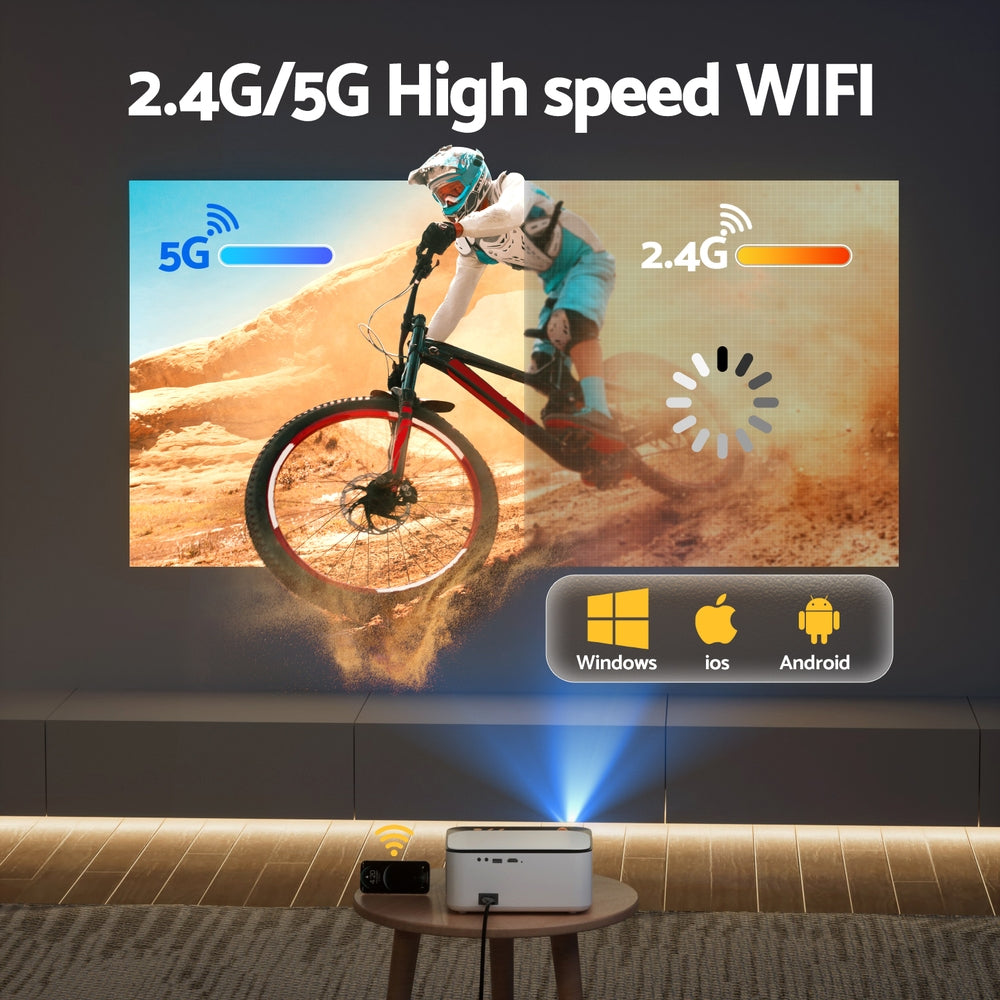 Devanti Video Project 4K 1080P Android 5G Wifi Home Cinema Awezingly