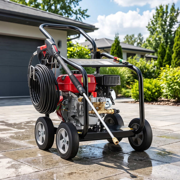 Giantz Petrol High Pressure Washer 3000PSI 7HP 4 Stroke Cleaner Commercial Red Awezingly
