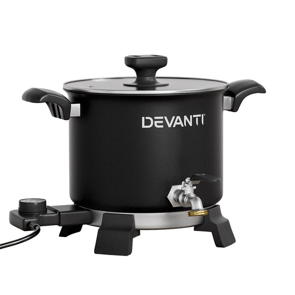 Devanti 5L Wax Melter Candle Making 1200W Melting Pot Furnace Quick Pour Spout Soy Soap Devanti