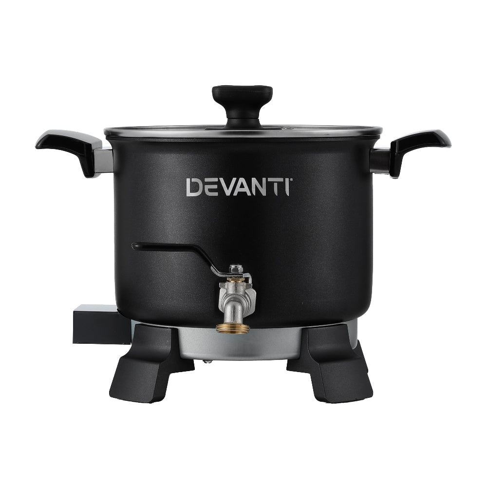 Devanti 5L Wax Melter Candle Making 1200W Melting Pot Furnace Quick Pour Spout Soy Soap Devanti