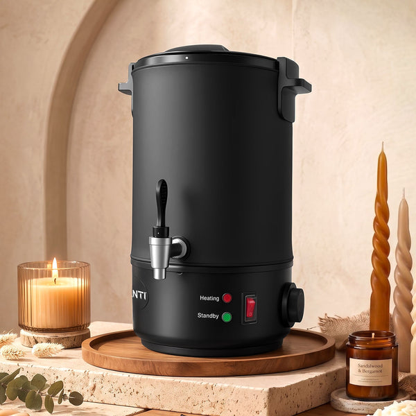 Devanti 6L Wax Melter Candle Making 1520W Melting Pot Furnace Quick Pour Spout Soy Soap Awezingly