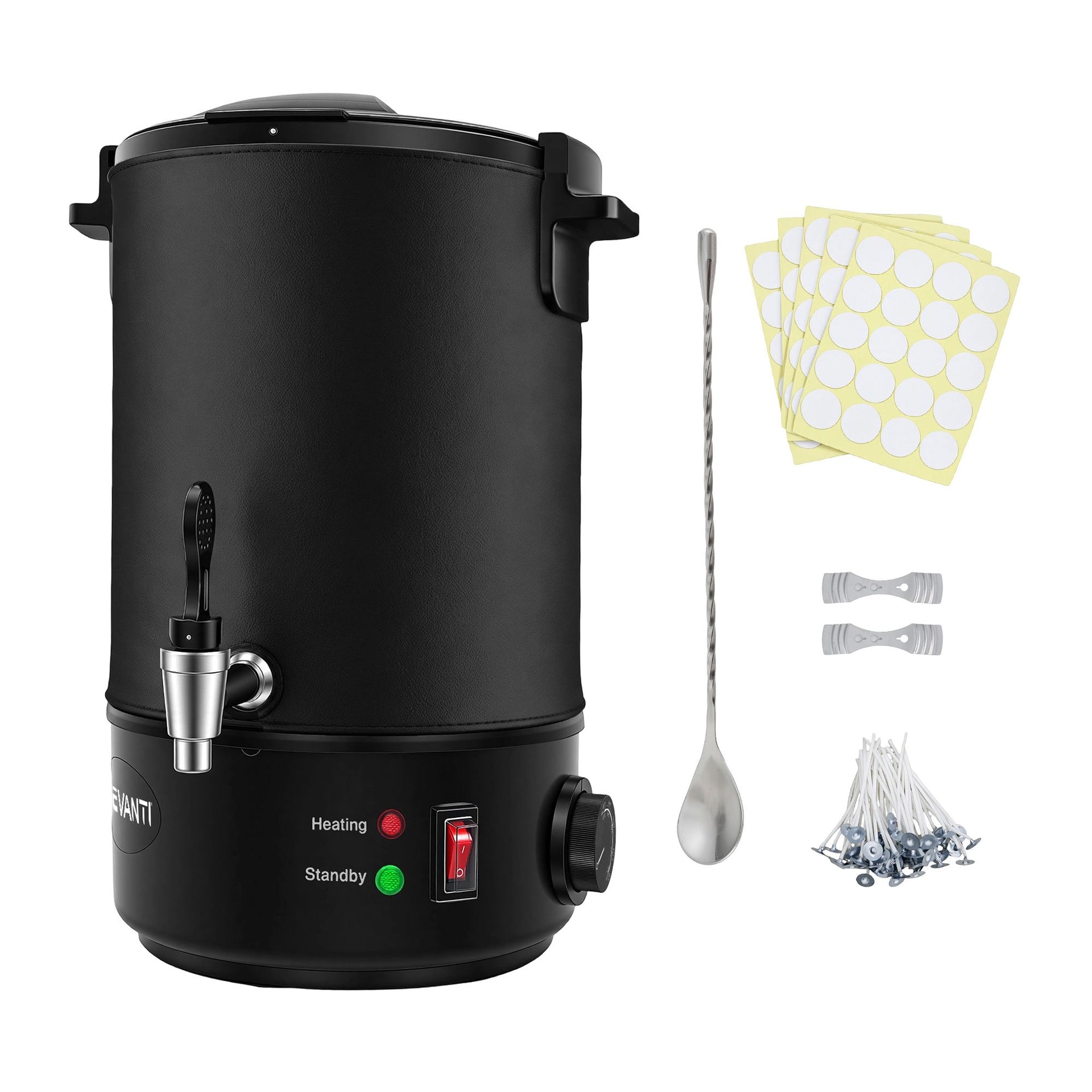 Devanti 6L Wax Melter Candle Making 1520W Melting Pot Furnace Quick Pour Spout Soy Soap Awezingly