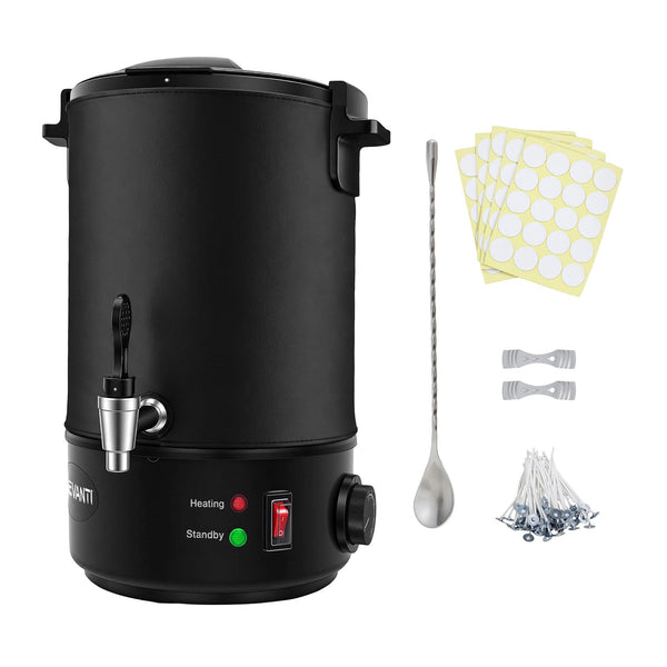 Devanti 6L Wax Melter Candle Making 1520W Melting Pot Furnace Quick Pour Spout Soy Soap Awezingly
