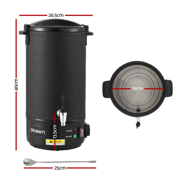 Devanti 5L Wax Melter Candle Making 1520W Melting Pot Furnace Pour Spout Soap Devanti