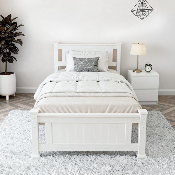 Artiss King Single Bed Frame and Bedside Table Awezingly