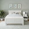 Artiss King Single Bed Frame and Bedside Table White