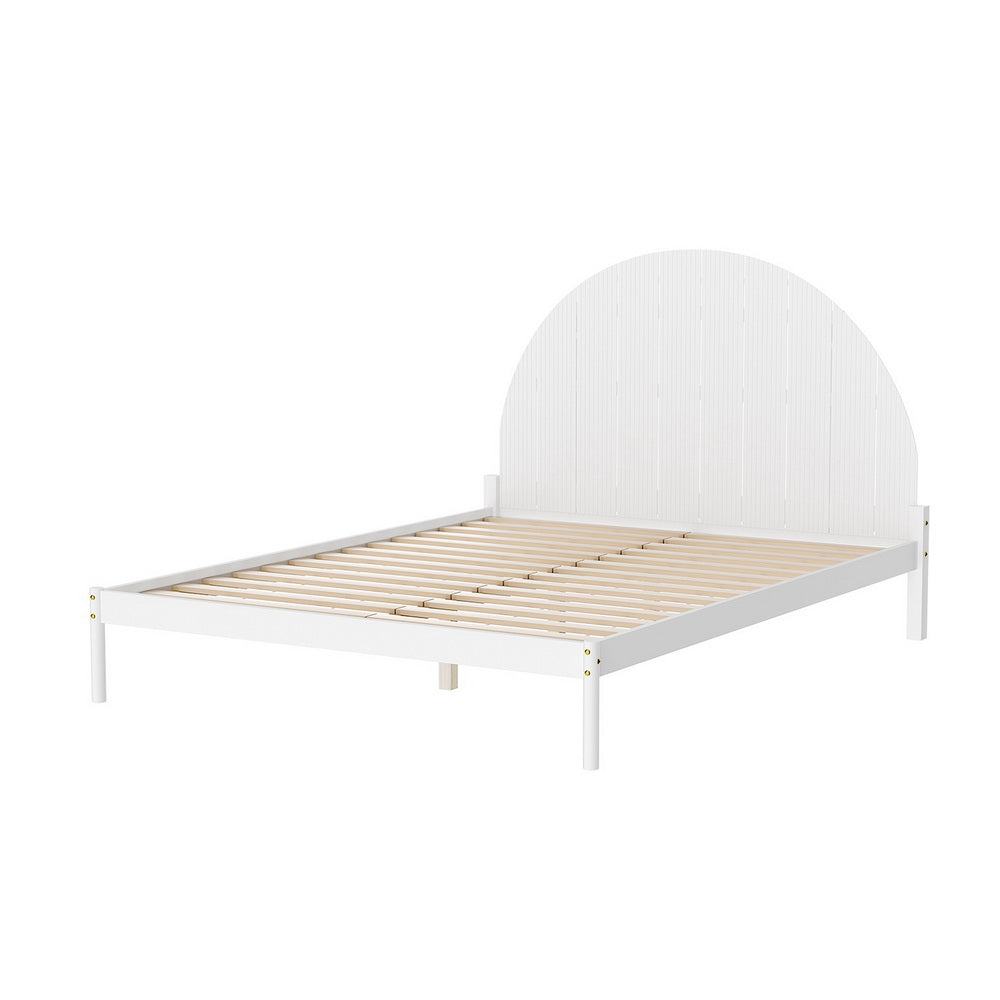 Artiss Bed Frame Queen Size Wooden White DALY Artiss