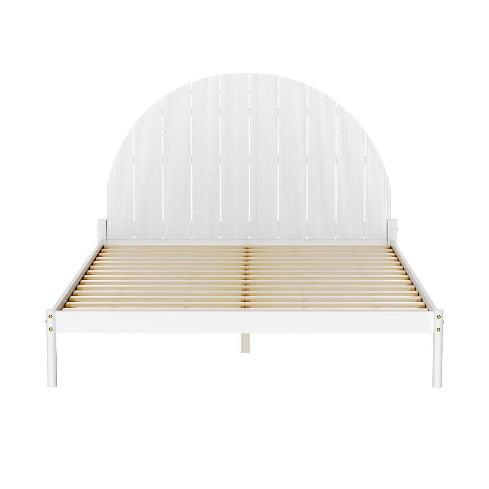 Artiss Bed Frame Queen Size Wooden White DALY Artiss