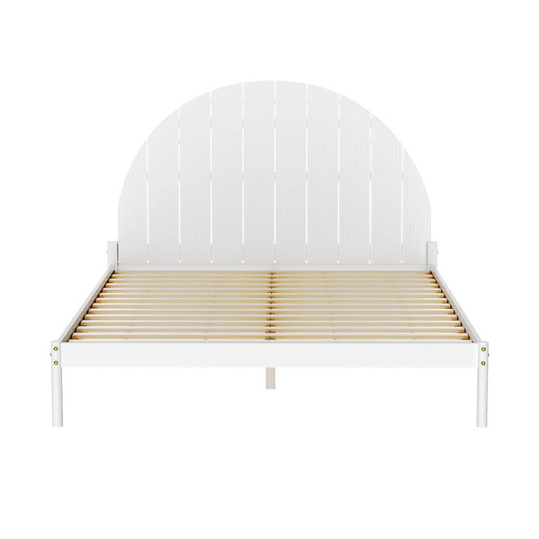 Artiss Bed Frame Queen Size Wooden White DALY Artiss