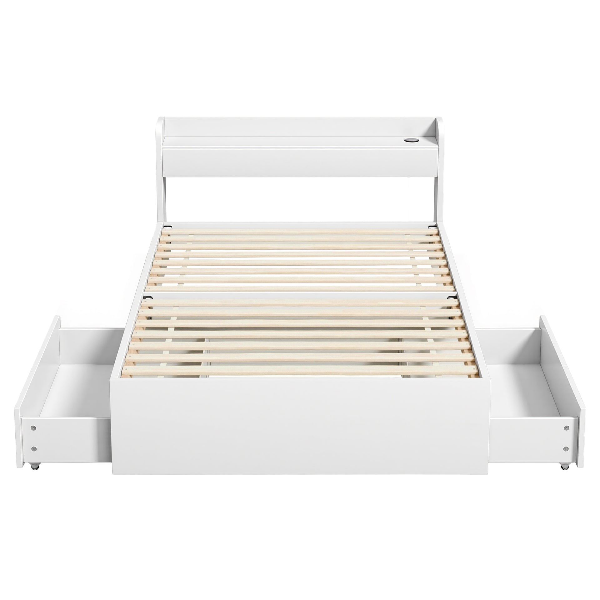 Artiss Bed Frame Single Size with Charging Ports and 2 Drawers AURA Awezingly