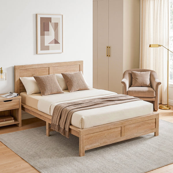 Artiss King Single Bed Frame Wooden Bed Base Awezingly