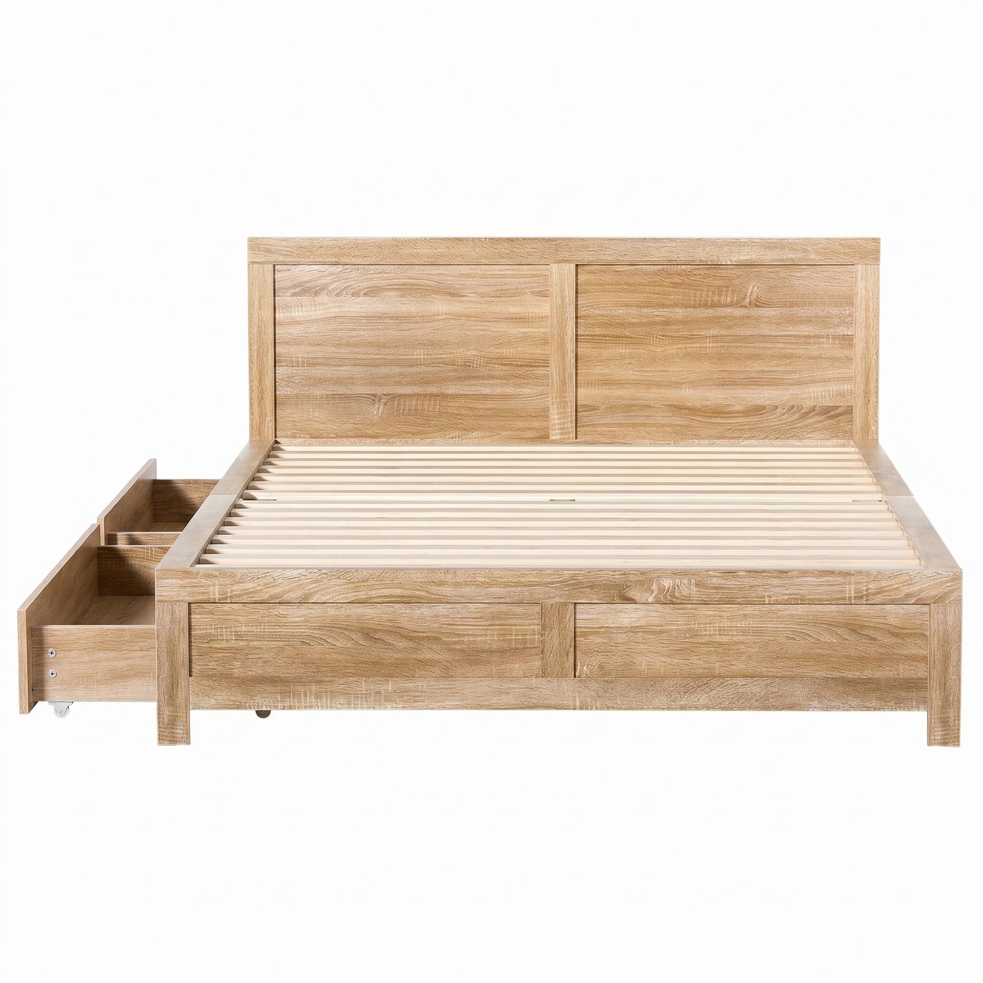 Artiss Queen Size Bed Frame with 2 Drawers Bedroom Furniture Artiss