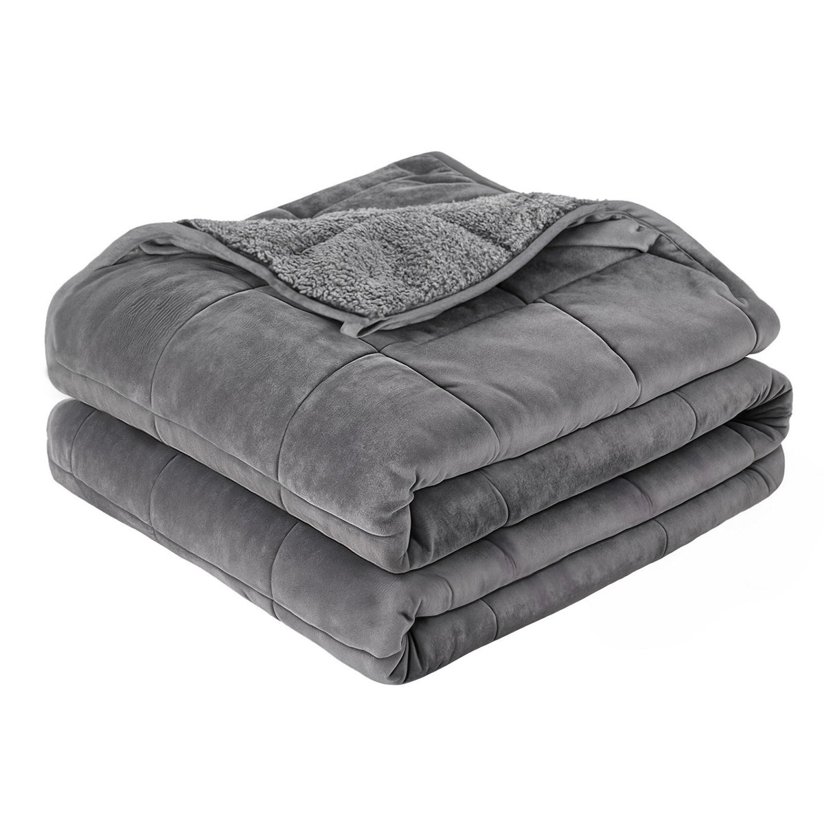 Giselle Bedding Weighted Blanket Fleece Sherpa Heavy Blanket 4.5KG Awezingly