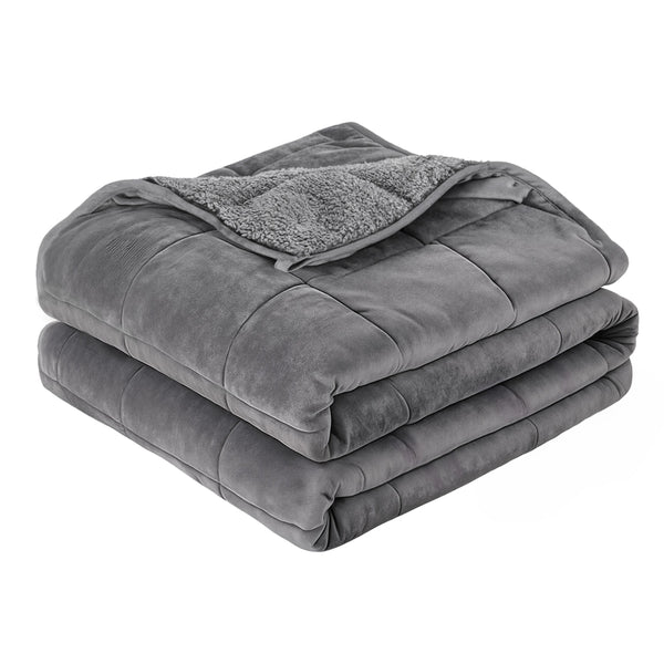 Giselle 5.5KG Weighted Blanket Adults Kid Anti Anxiety Gravity Blankets Sherpa Fleece Giselle Bedding